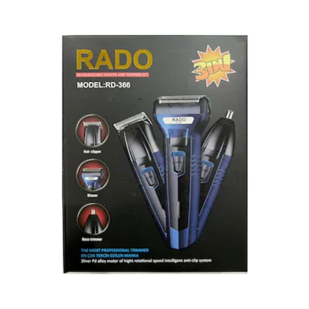 RADO 3 BAŞLIKLI TRAŞ MAKİNESİ RD-366