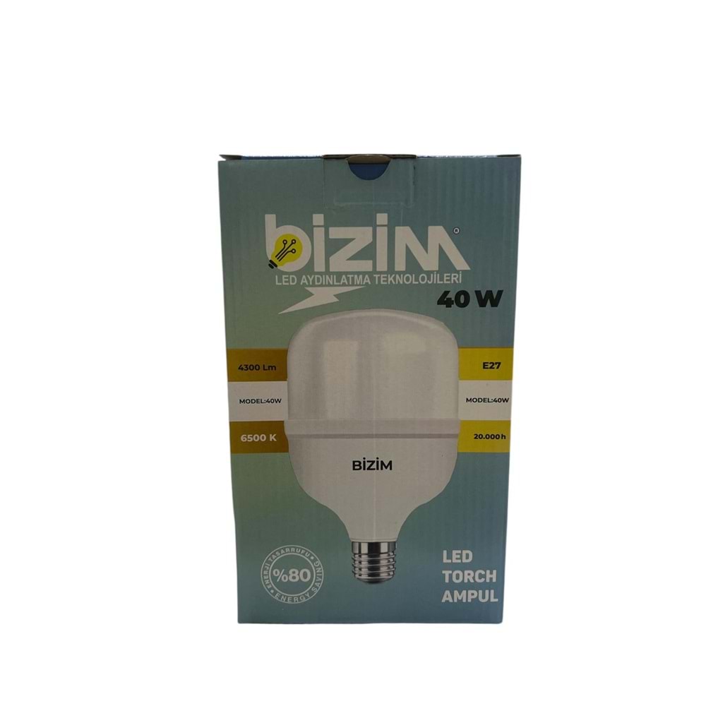 BİZİM 40 WATT LED TORCH AMPUL 2920 *50