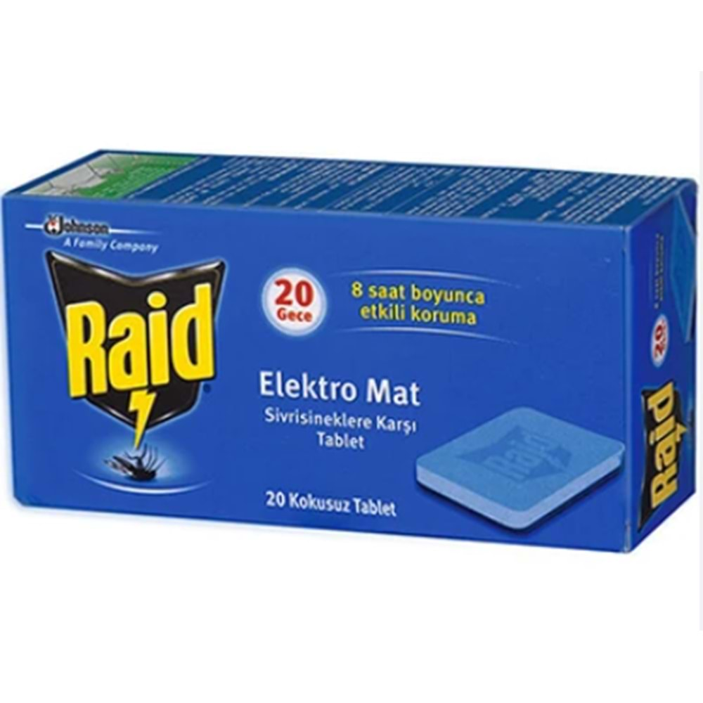 RAİD ELEKTROMAT TABLET 20 Lİ 1100 *12