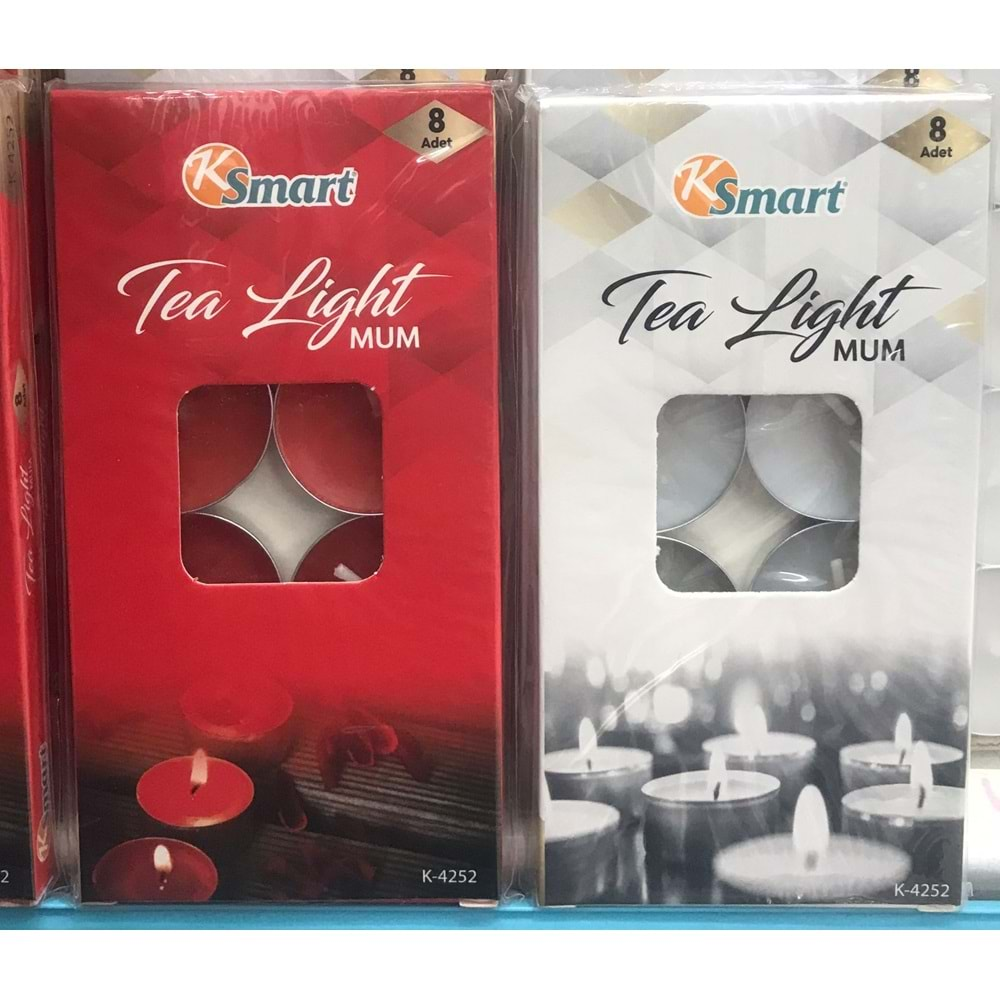 KSMART 8 Lİ TEALİGHT MUM K-4252