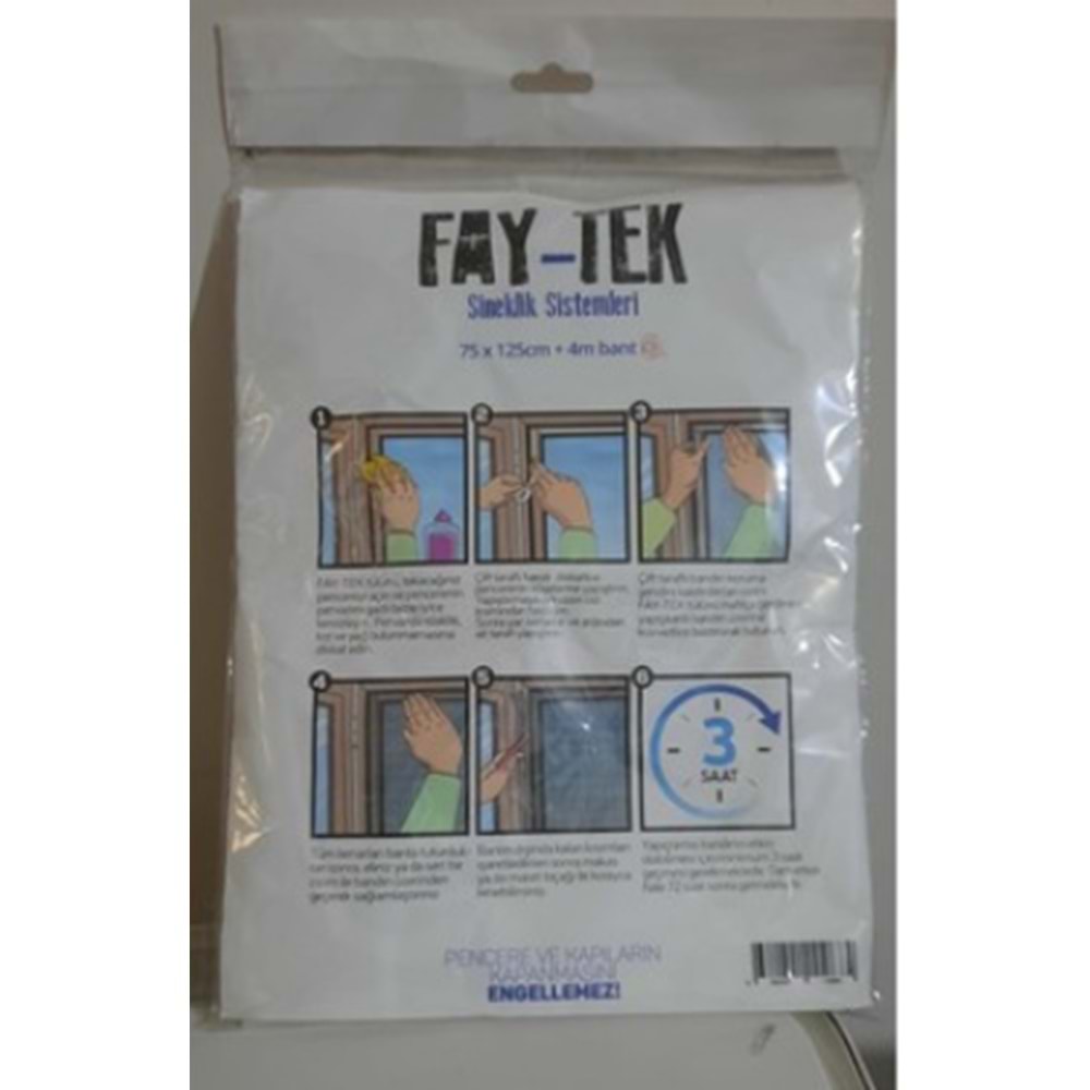 FAYTEK TEK KANAT SİNEKLİK 75*125 9684 *25