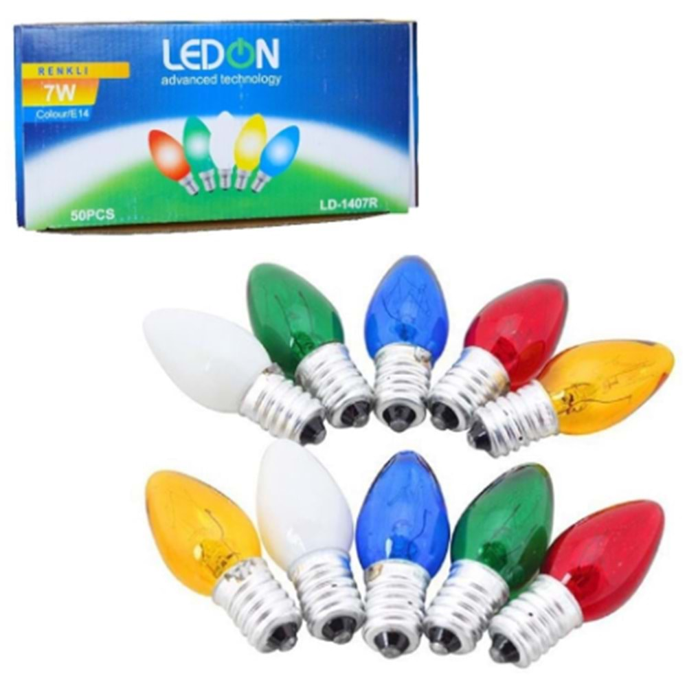 LEDON E-14 GECE LAMBASI AMPULÜ LD-1407 *50