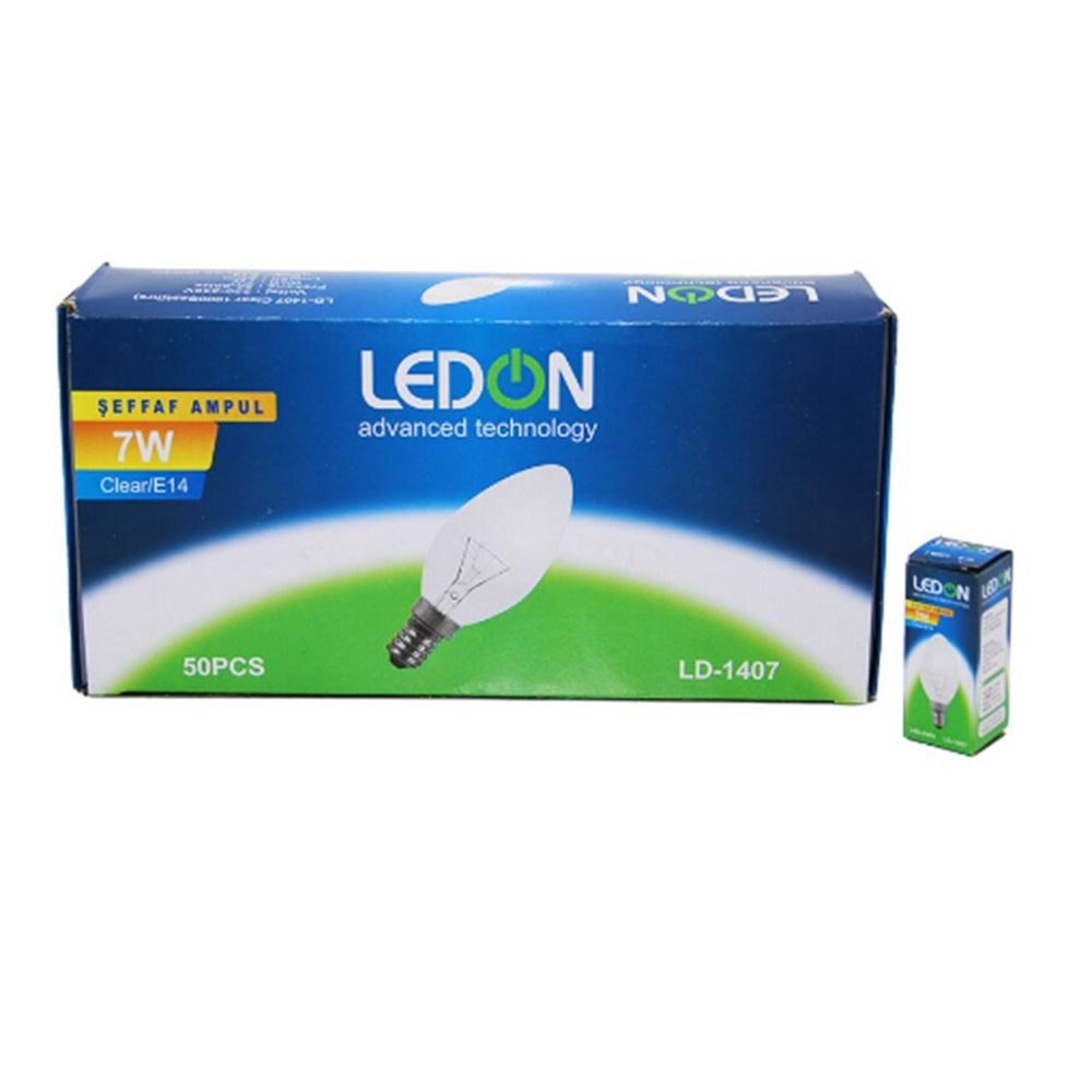 LEDON E-14 GECE LAMBASI AMPULÜ LD-1407 *50