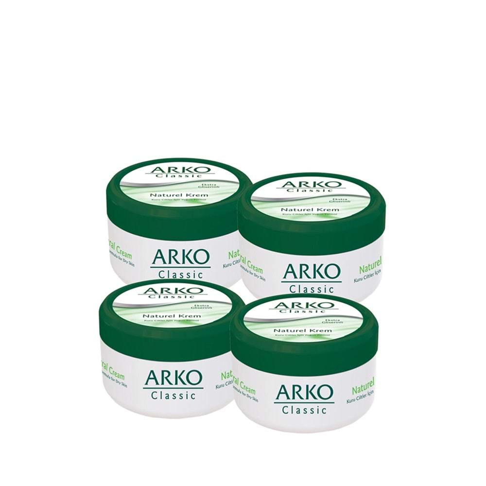 ARKO 250 ML NATURAL KLASİK KREM *4 !!!!!!!