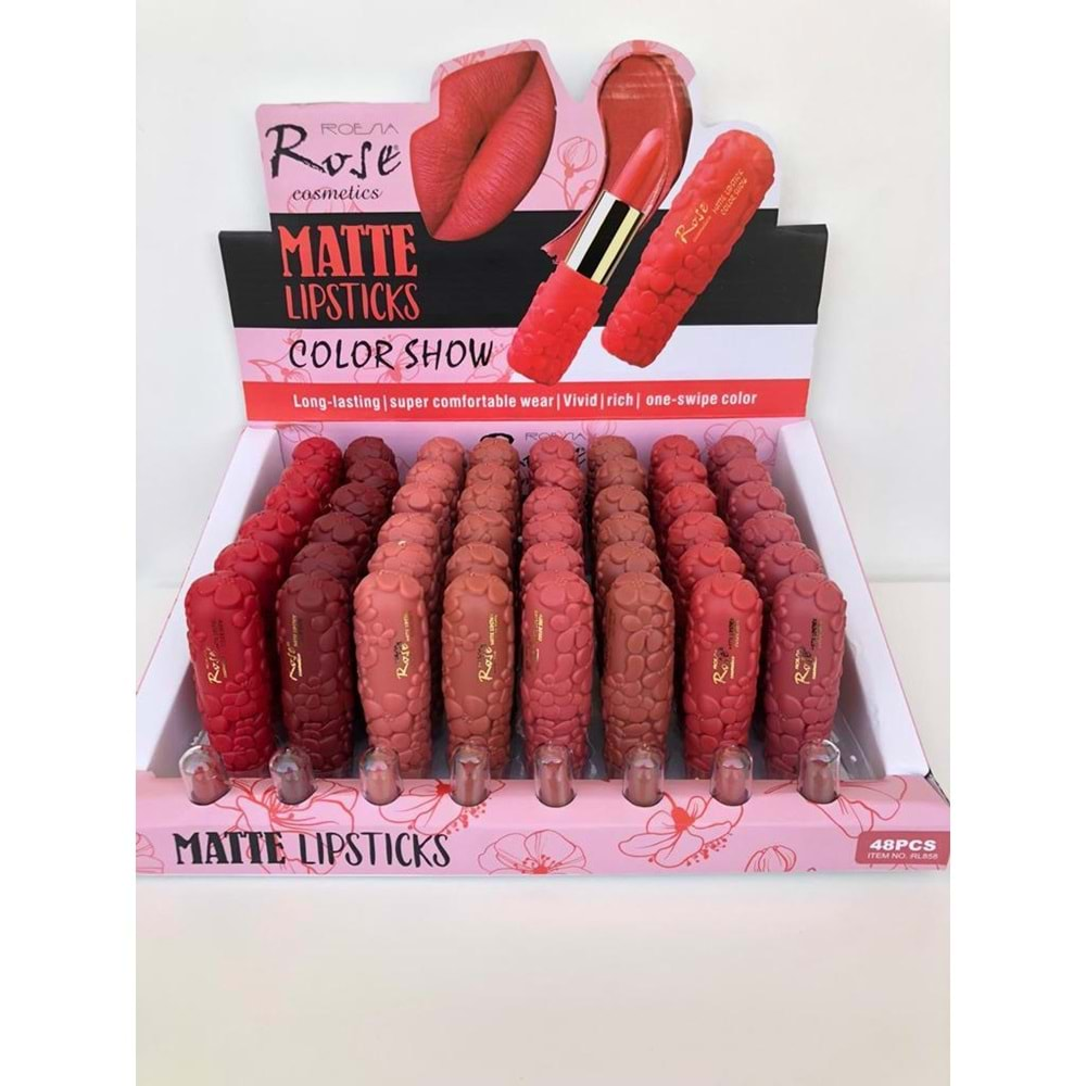 ROSE MATTE RUJ RL858 *48