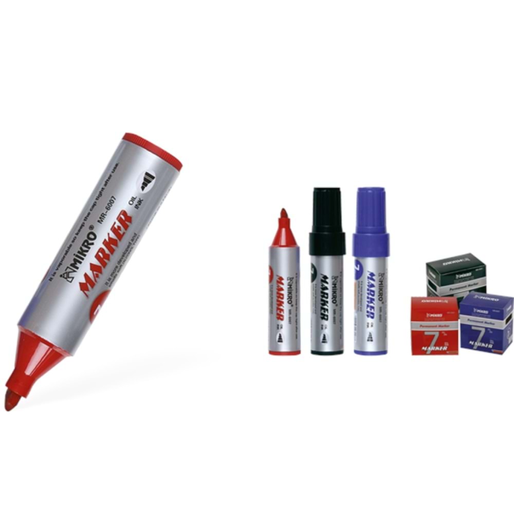 MİKRO MR-6007 KALICI YAZI KALEMİ 10 GR KIRMIZI 0075 *12*