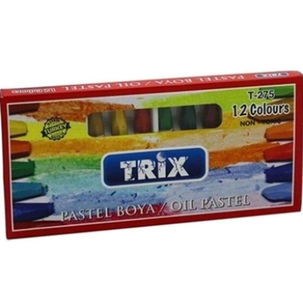 TRİX PASTEL BOYA 12 Lİ T-275