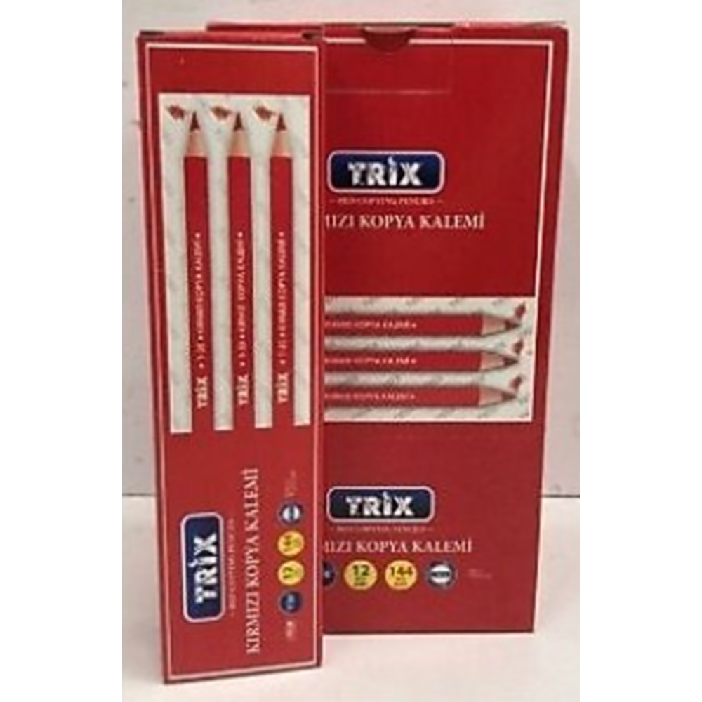 TRİX KIRMIZI KOPYA KALEMİ T-30 *12