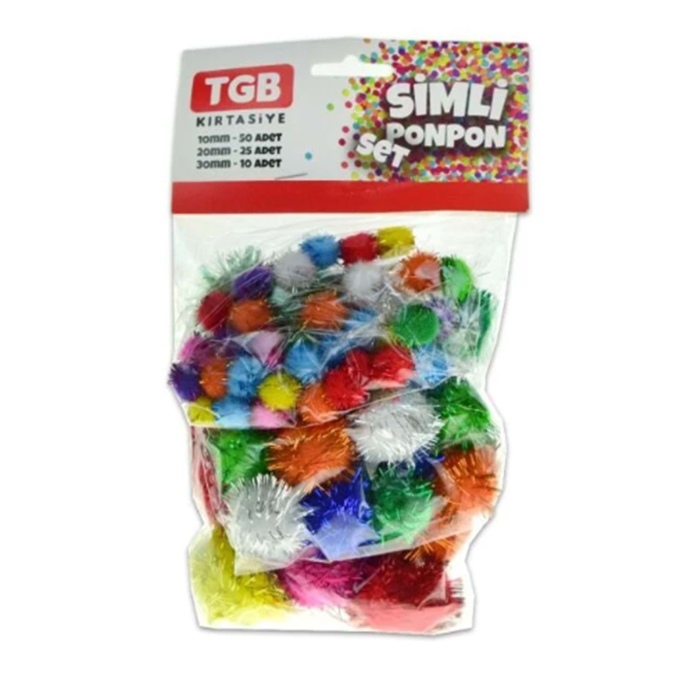 TGB 3 LÜ SİMLİ PONPON TGB-2816 *12