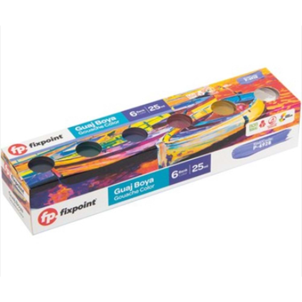 FİXPOİNT 6 LI GUAJ BOYA 25 ML P-6928 *72
