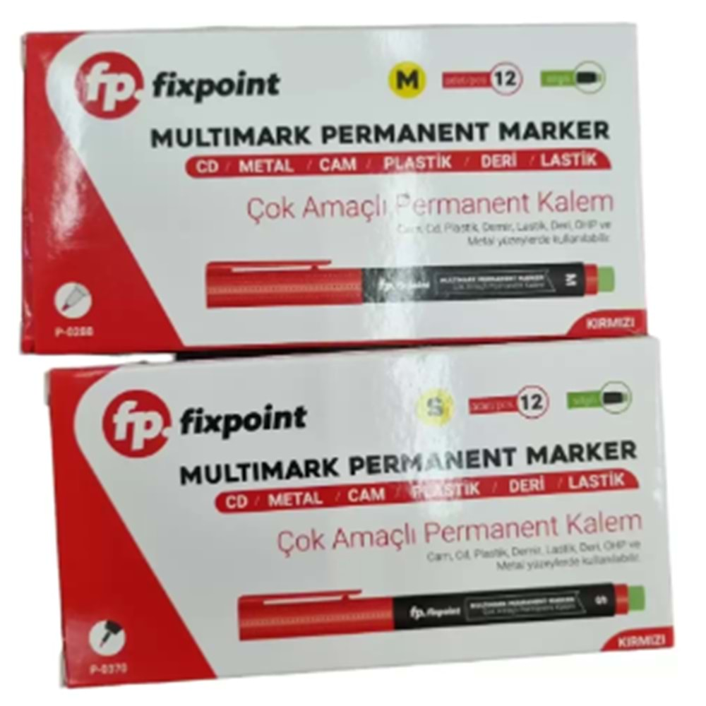 FİXPOİNT PERMANENT KALEM M. KIRM. P-0288 *12