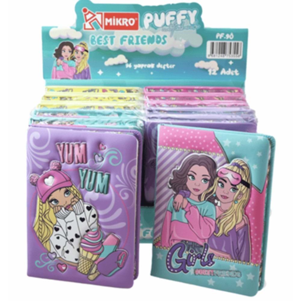 MİKRO PF-90 PUFFY NOT DEFTERİ 96 YP. *12