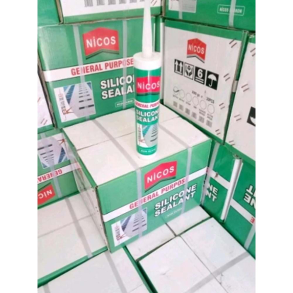 NİCOS ŞEFFAF-BEYAZ SİLİKON 3039 *30