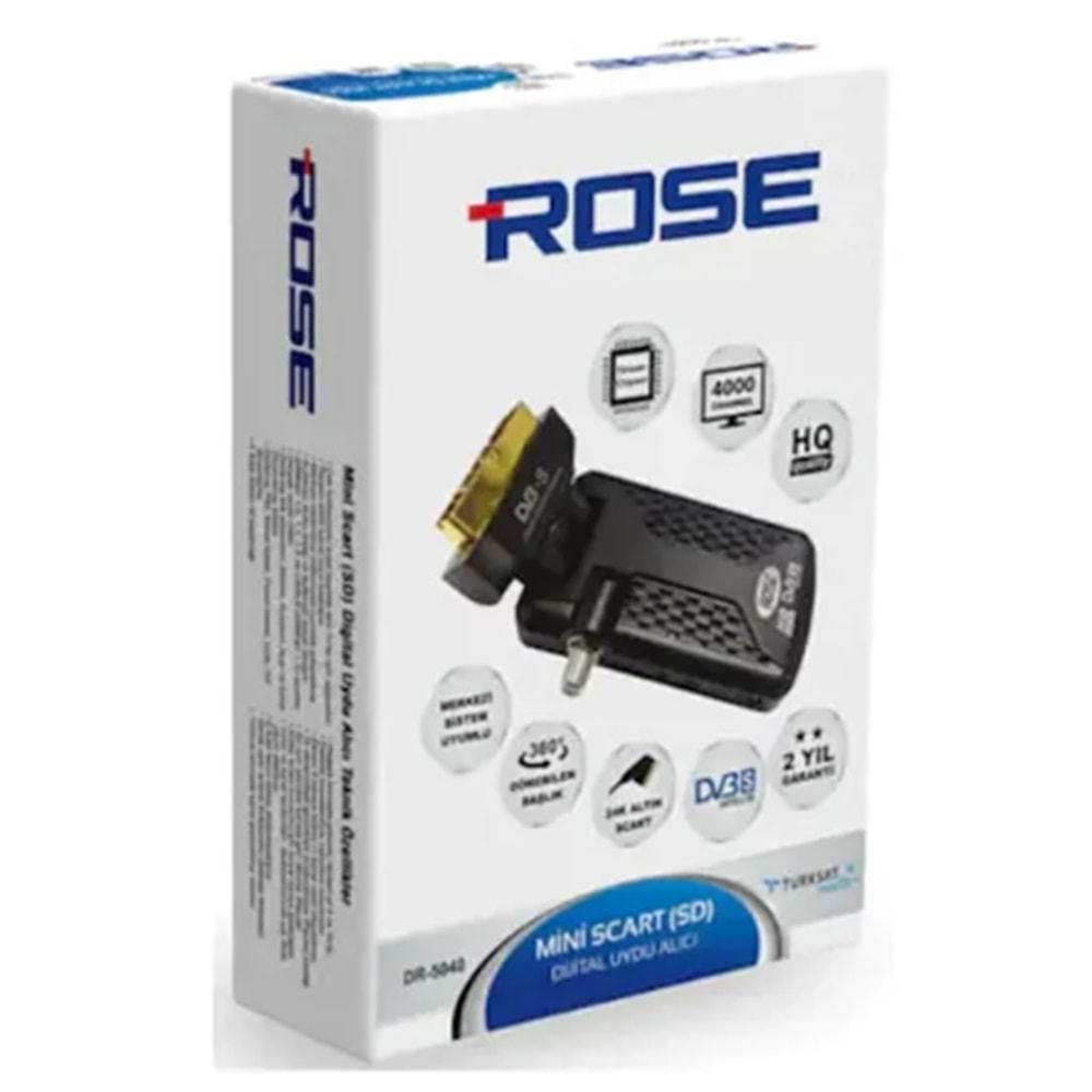 ROSE MİNİ SCART UYDU ALICI DR-5040