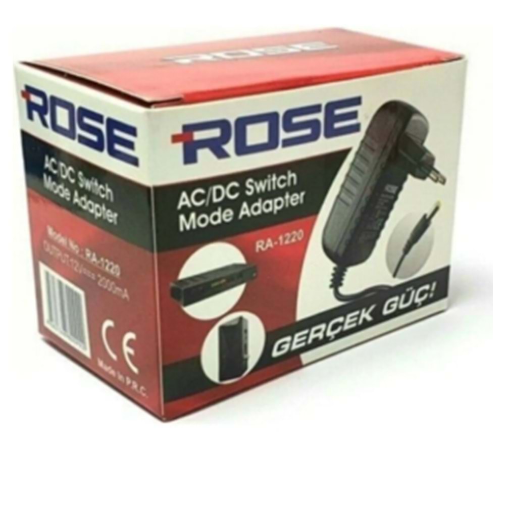 ROSE 12V 2A ADAPTÖR RA-1220 0922