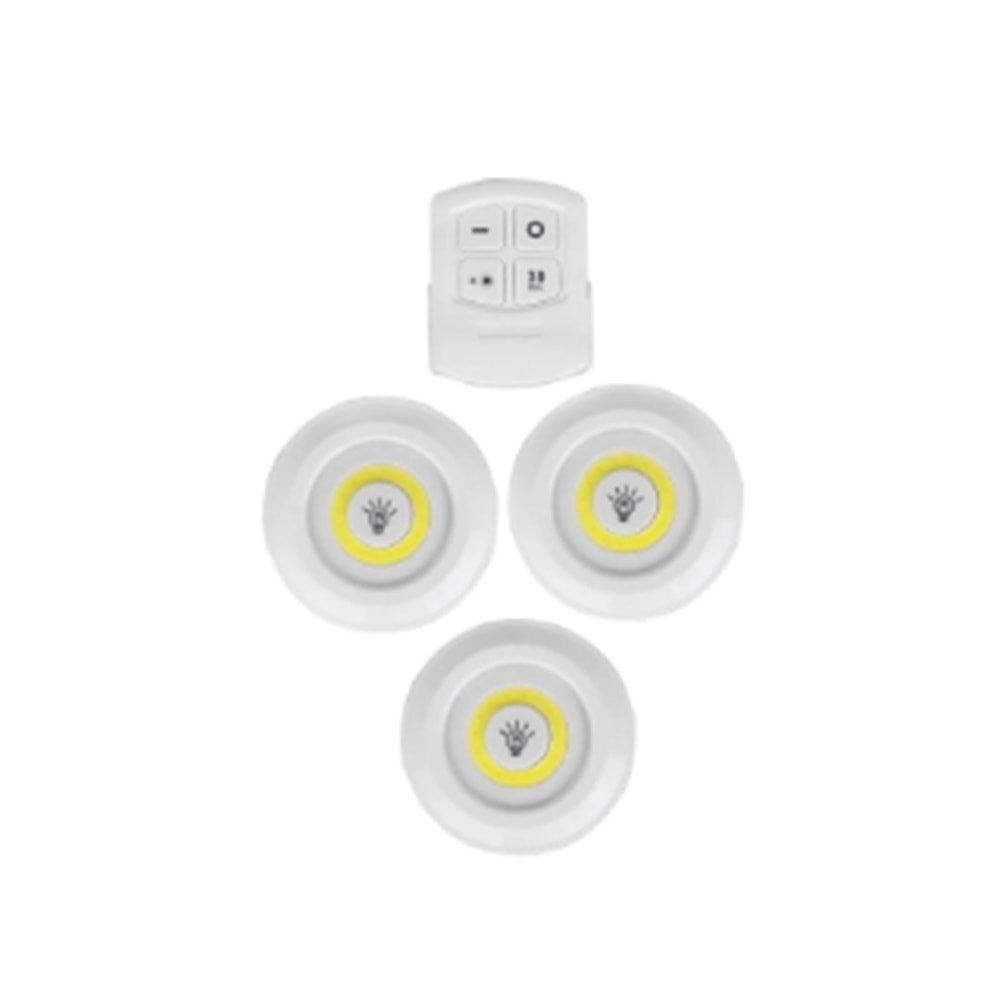 9A PRATİK 3 LÜ KUMANDALI PİLLİ LED 6426