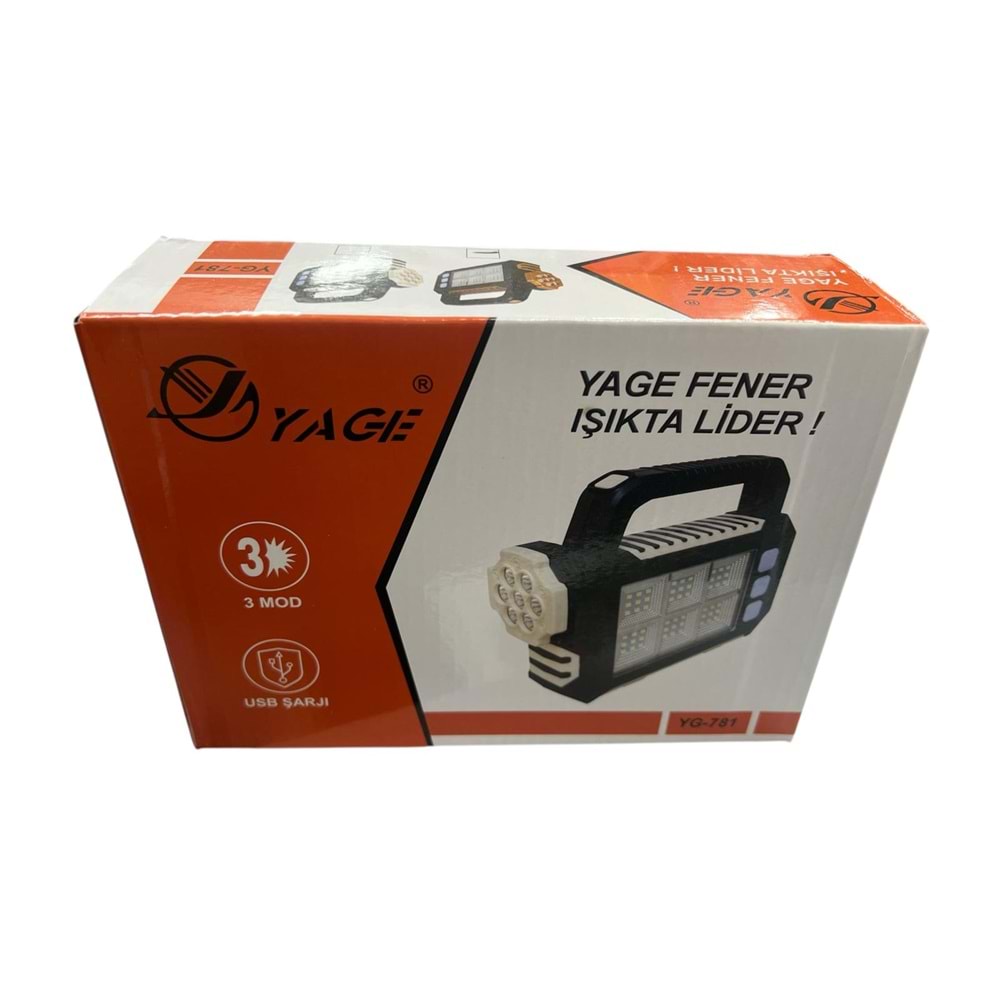 YAGE ŞARJLI EL FENERİ YG-781 2795
