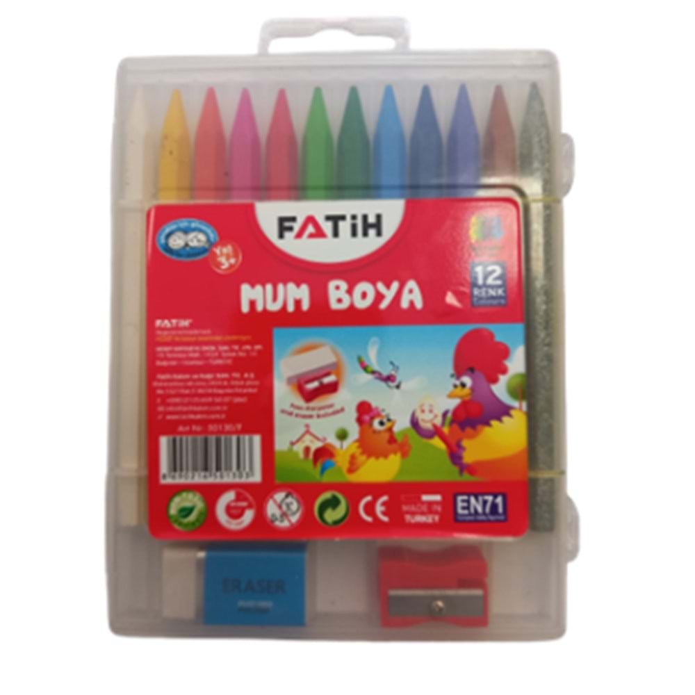FATİH MUM BOYA 12RENK 50130 1310 /F *12