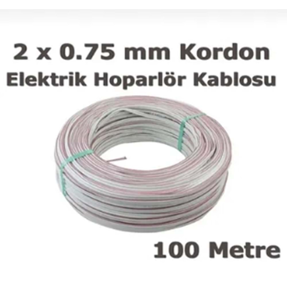 AKS KORDON KABLO 2*075 100MT