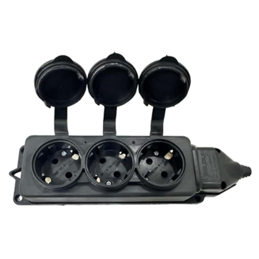 SELDUR ÜÇLÜ KAUÇUK GRUP PRİZ SL-G-115