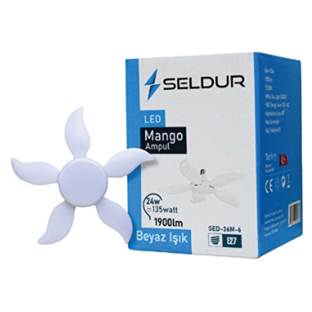 SELDUR MANGO LED AMPUL SED-36M-6 2858 *5