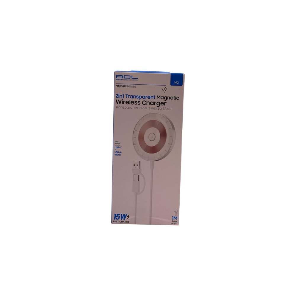ACL USB MAGNETİC WİRELESS ŞARJ ALETİ W2 *10