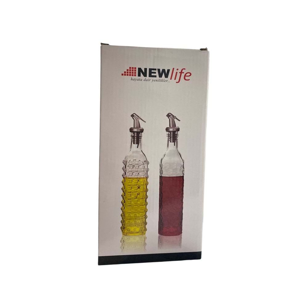 NEW LİFE 2 Lİ CAM YAĞDANLIK CLKN-2376 *24