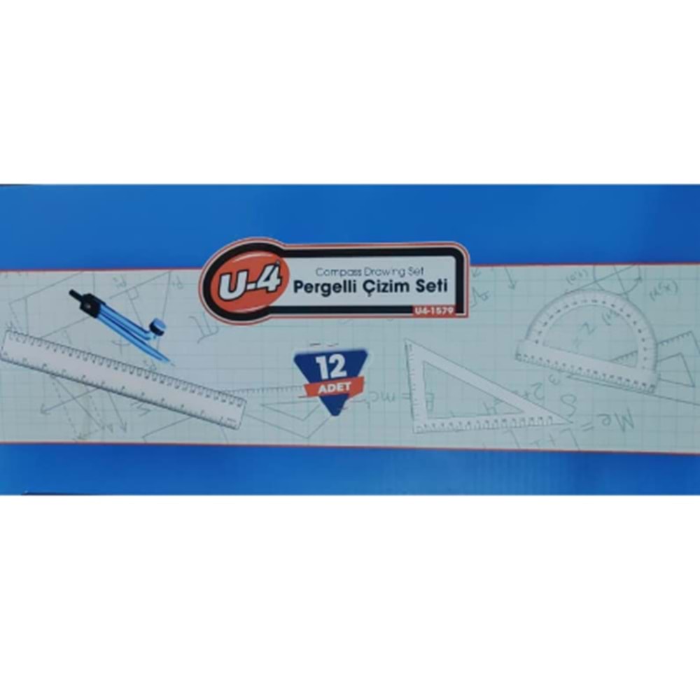 U-4 PERGELLİ ÇİZİM SETİ U4-1579 *12