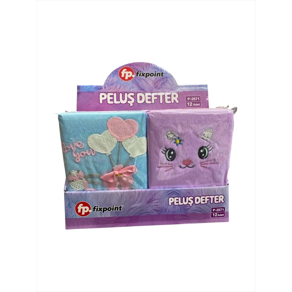 FİXPOİNT PELUŞ NOT DEFTERİ P-2571 *12