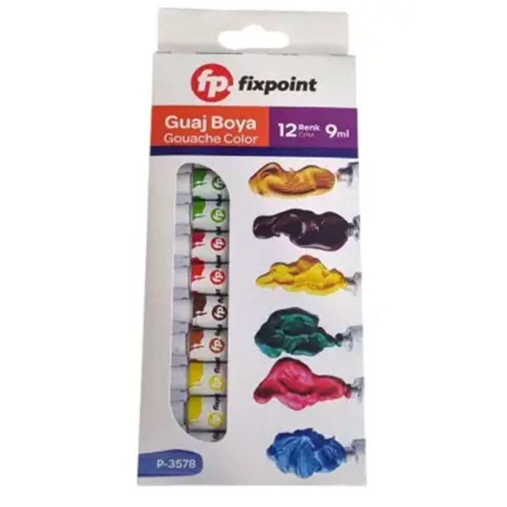 FİXPOİNT TÜP GUAJ BOYA P-3578 *12