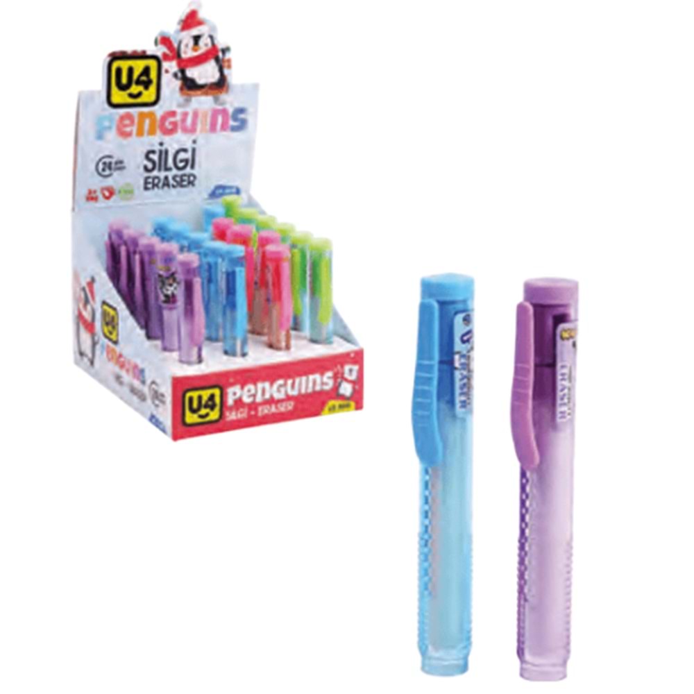 U-4 PENGUEN BAS-ÇEK SİLGİ U4-3610 6105 *24