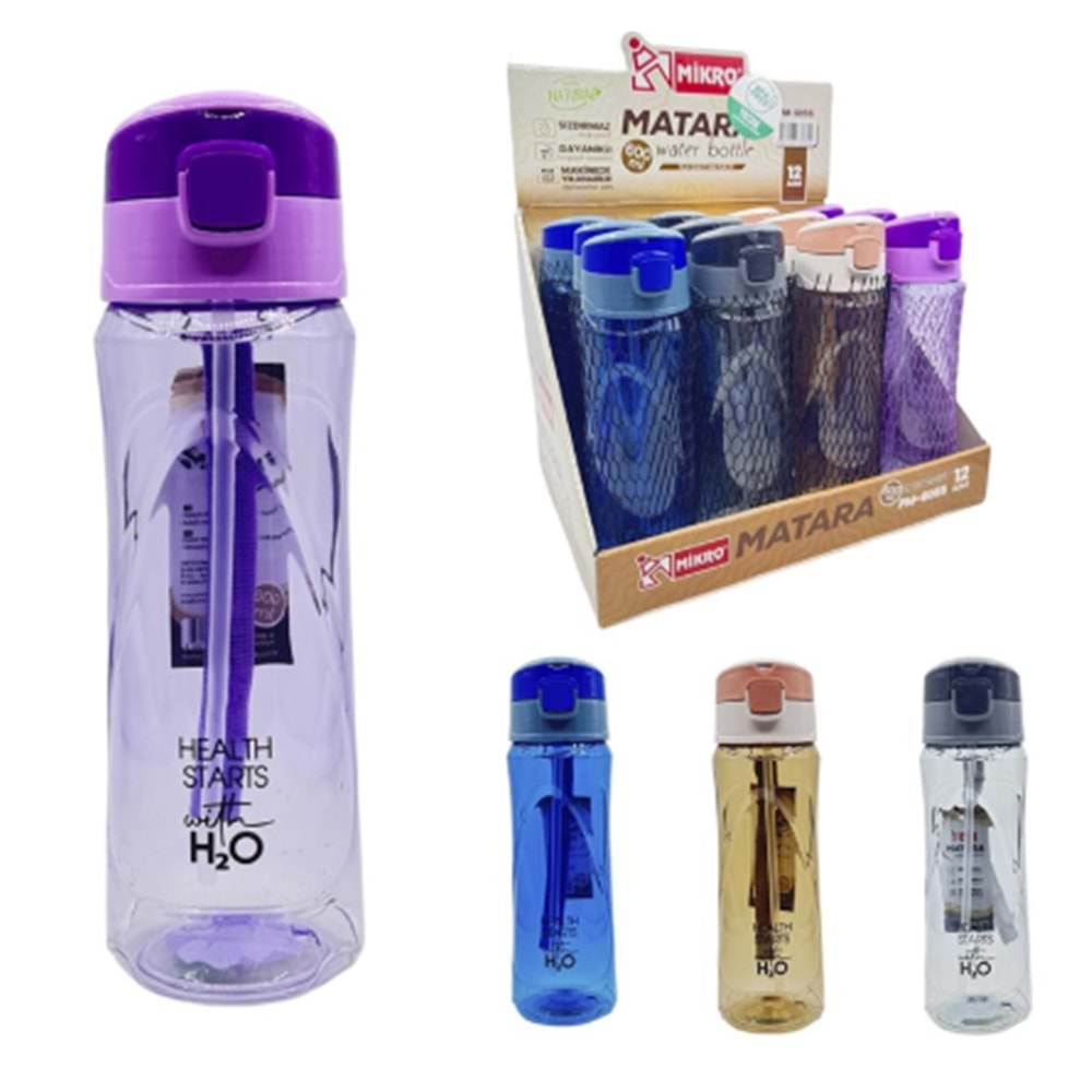 MİKRO MATARA 600 ML PM-6055 *12