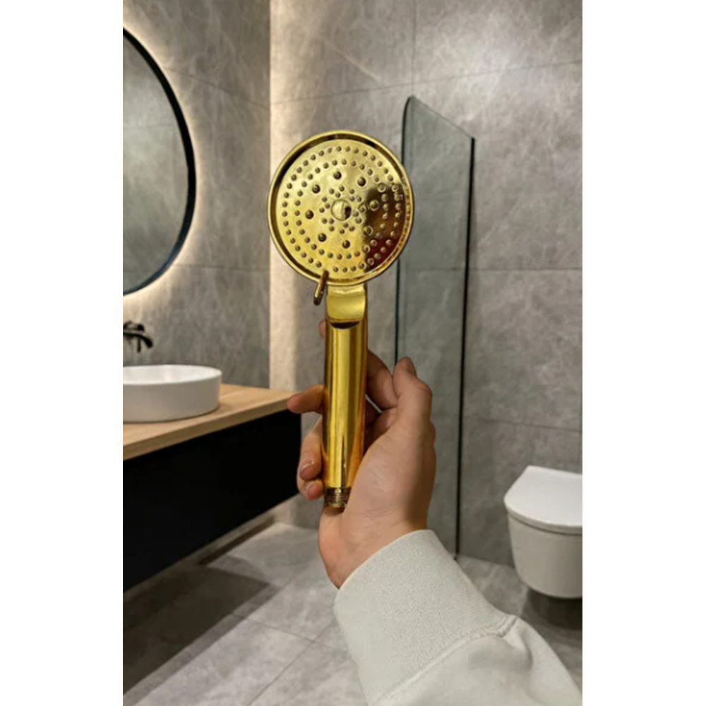 DUŞ BAŞI GOLD YUVARLAK