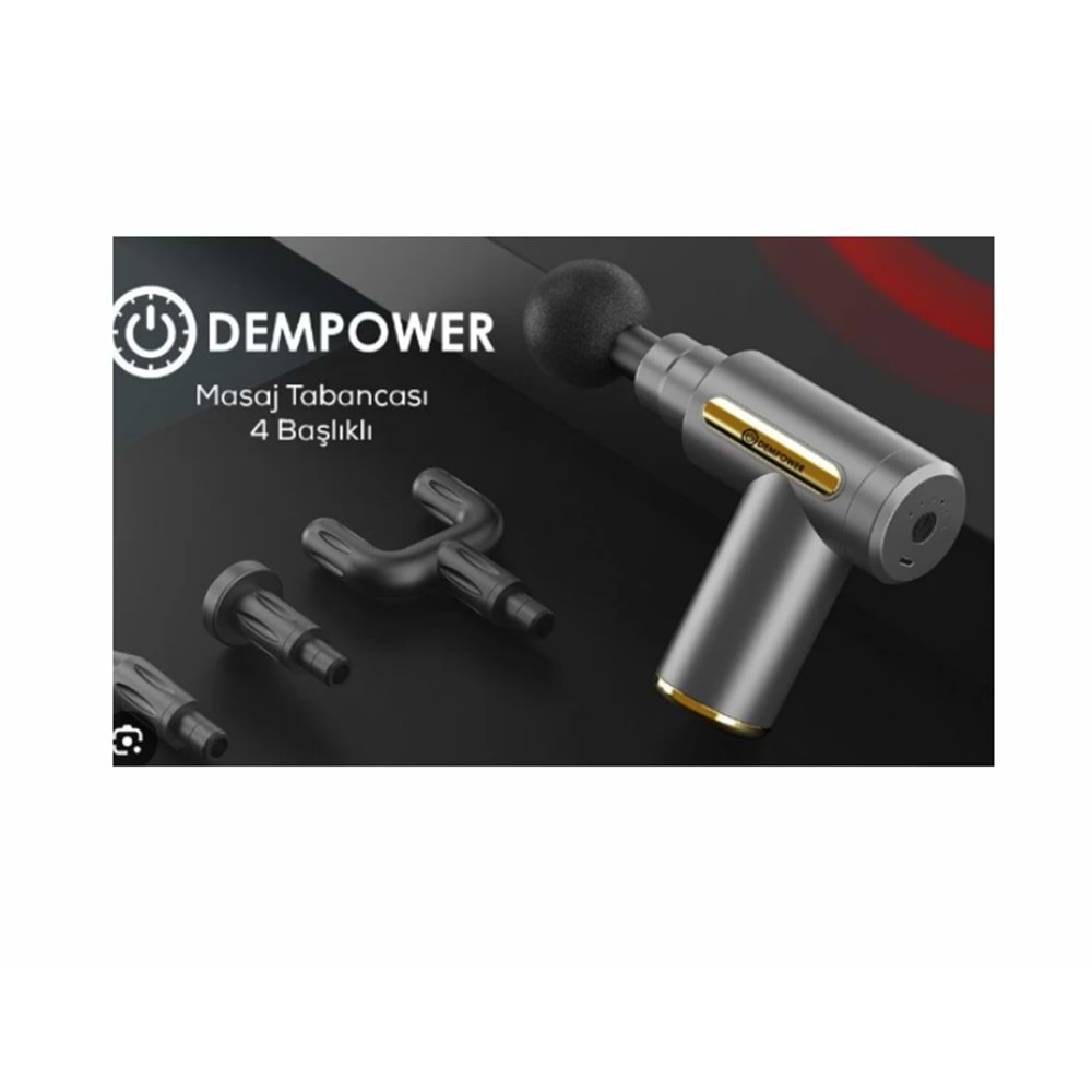 DEMPOWER 4 BAŞLIKLI MASAJ ALETİ DP-293