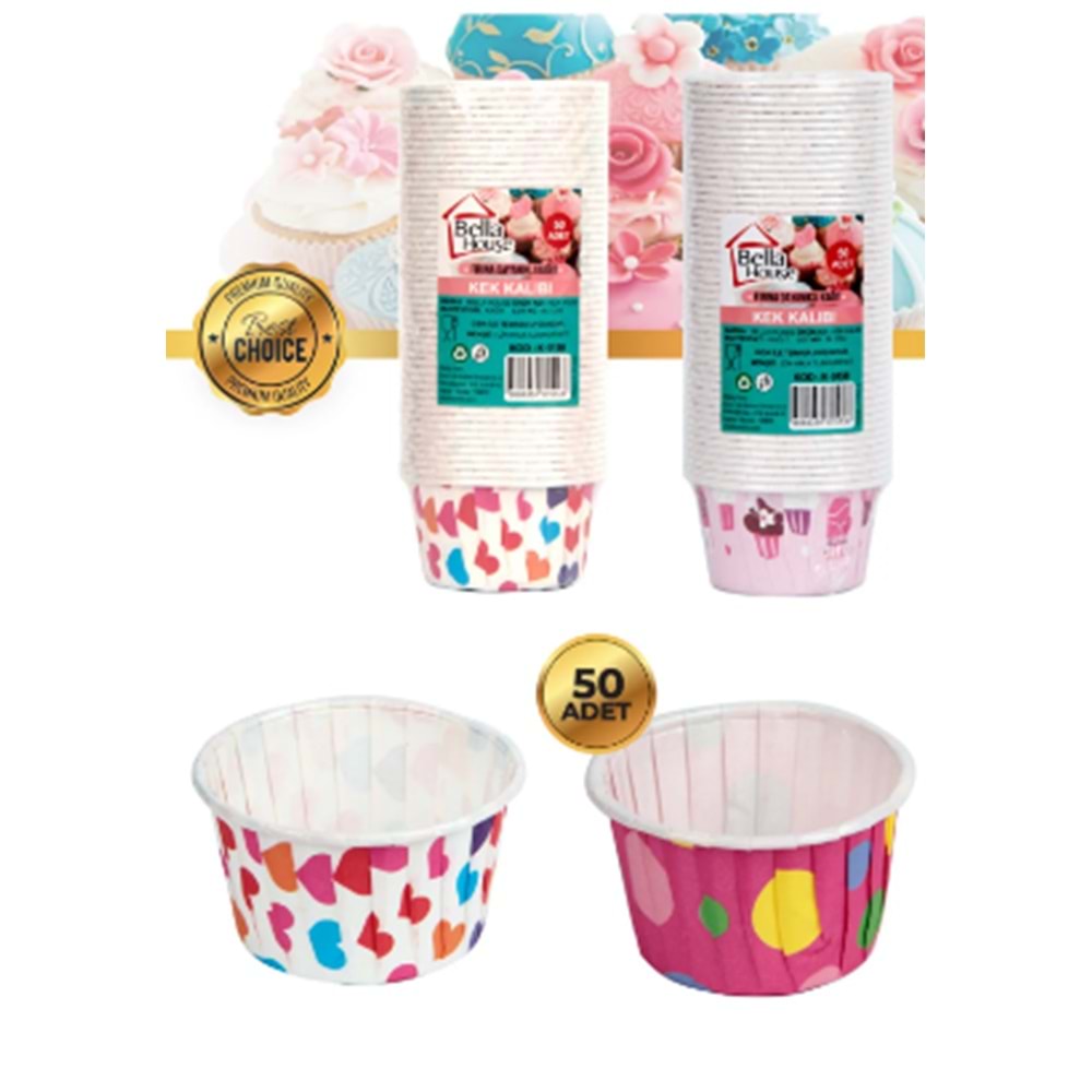 BELLA HOUSE KEK KALIBI 50Lİ K-5138