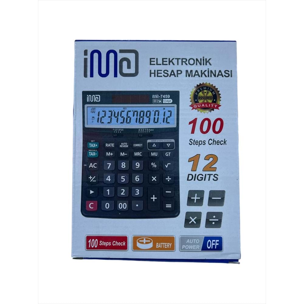 İMA HESAP MAKİNESİ İMA-7459 *80