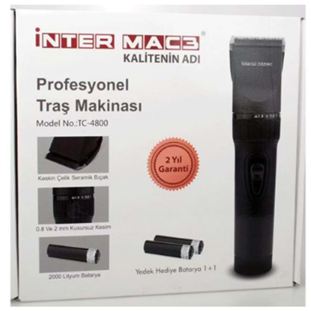 İNTER MAC3 TRAŞ MAK. TC-4800 *30