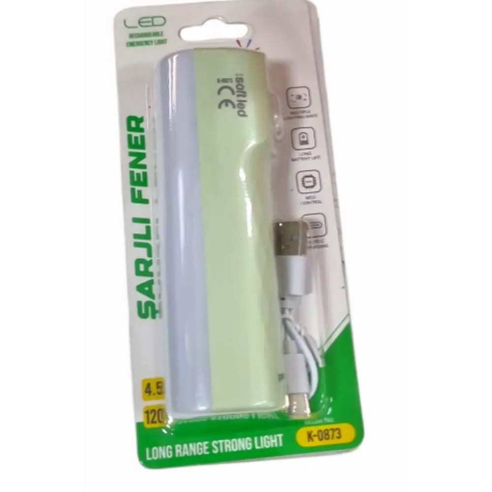 SOFTLED ŞARJLI EL FENERİ K-0873