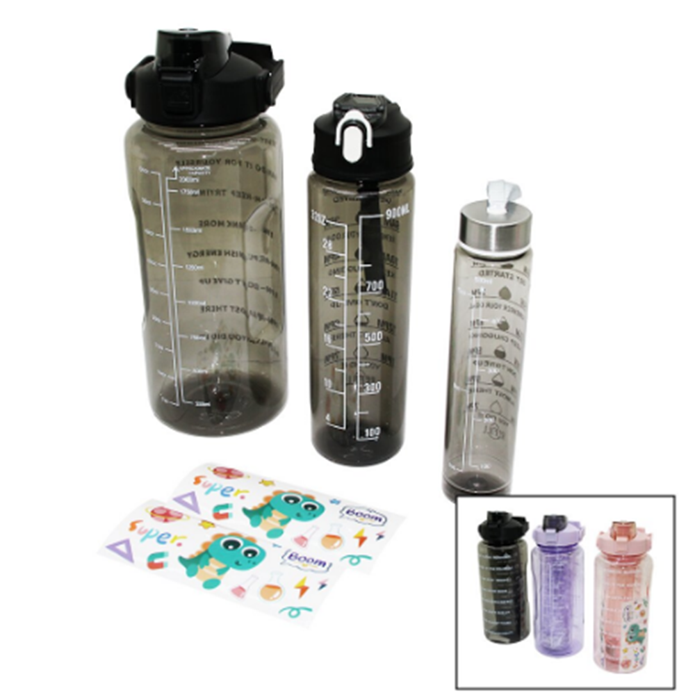 BAYSA ŞEFFAF MATARA 3LÜ 1315 *48