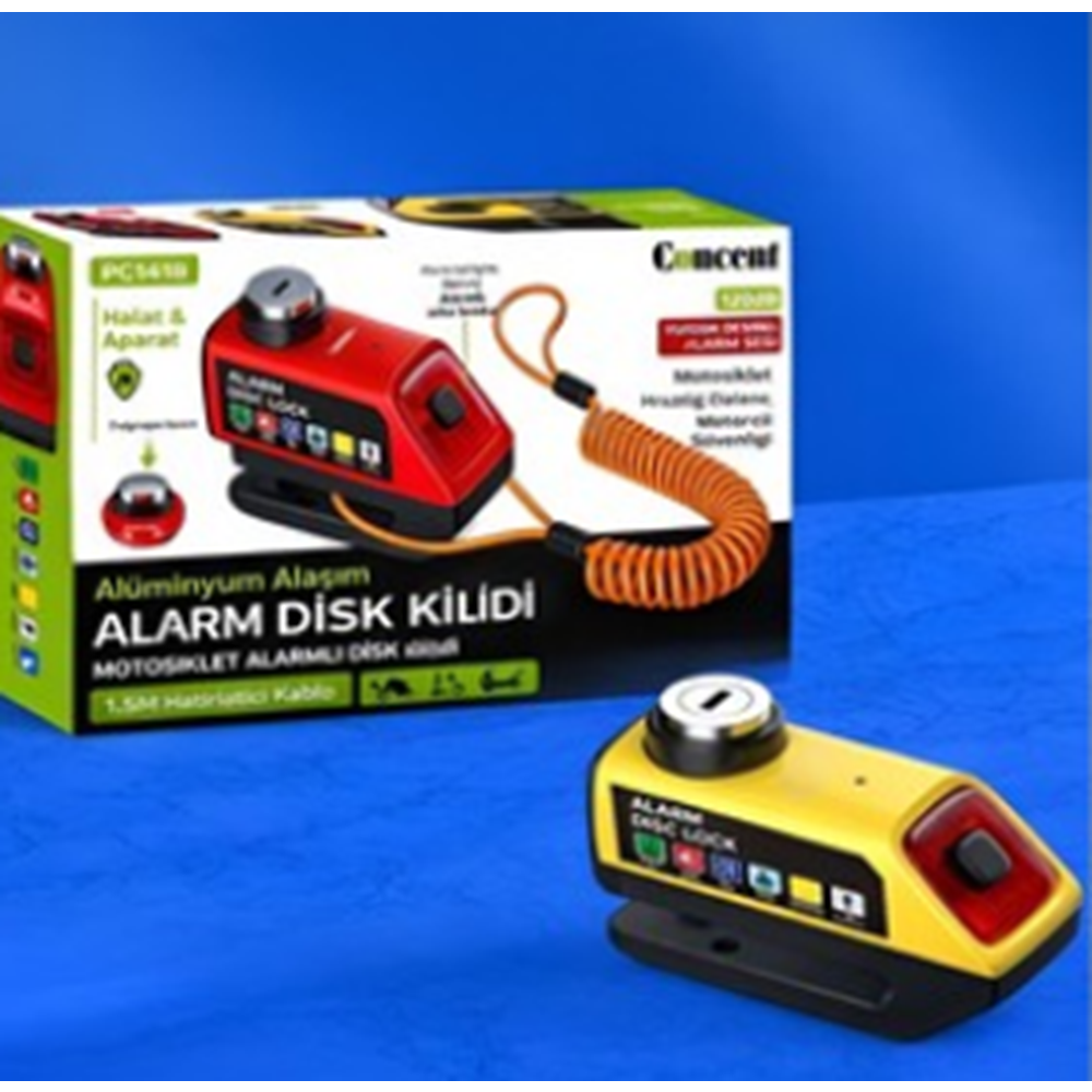 CONCENT DİSK ALARM KİLİDİ PC1418