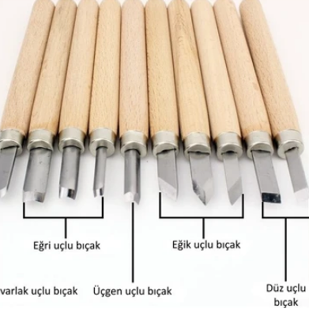 REVELLO AHŞAP OYMA SETİ 10LU 0217