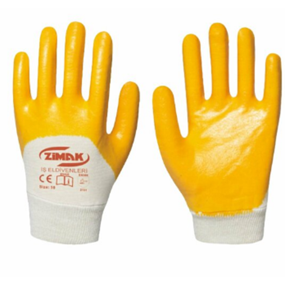 ZİMAK NİTRİL KAPLAMALI ELDİVEN EL118 *12