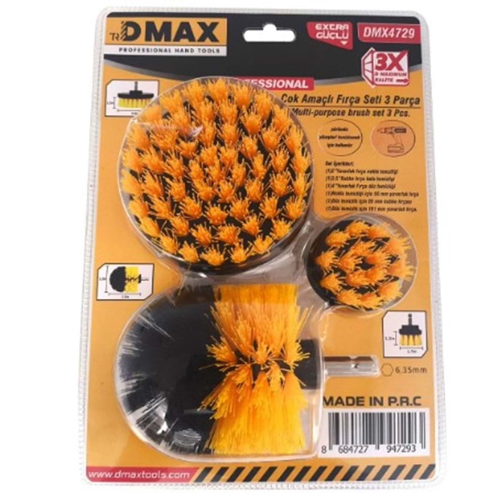 DMAX FIRÇA SETİ 3LÜ DMX4729 *42