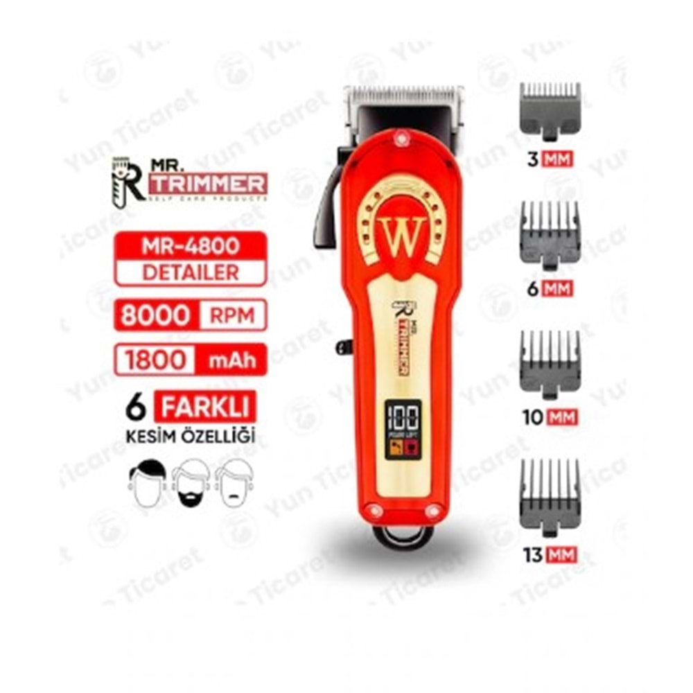 MR.TRIMMER SAÇ SAKAL MAK. MR-4800 *40