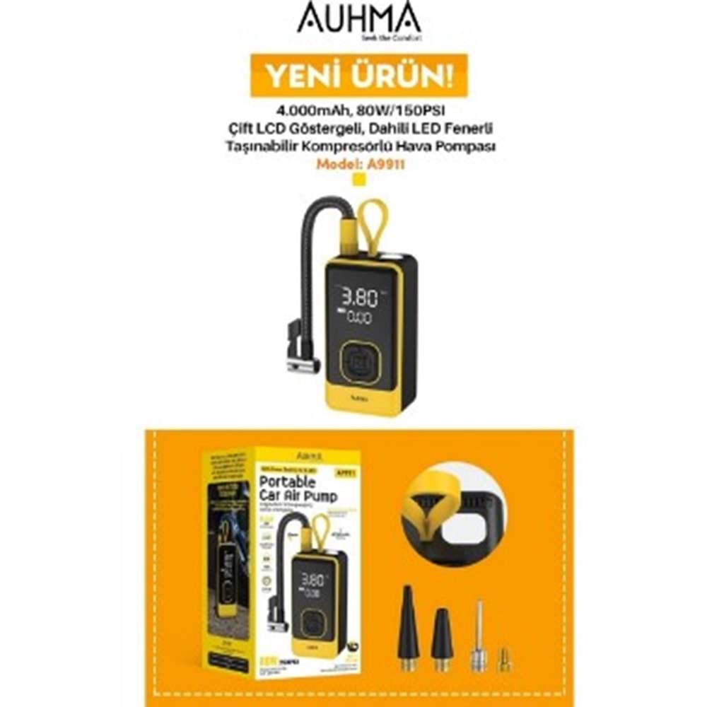 AUHMA TAŞINABİLİR HAVA POMPASI A9911