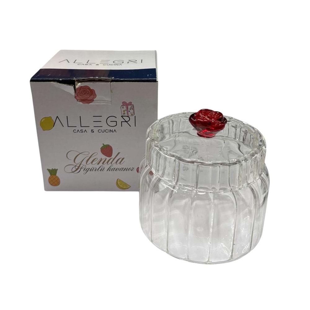 ALLEGRİ KULPLU CAM KASE ALG-11878 *120