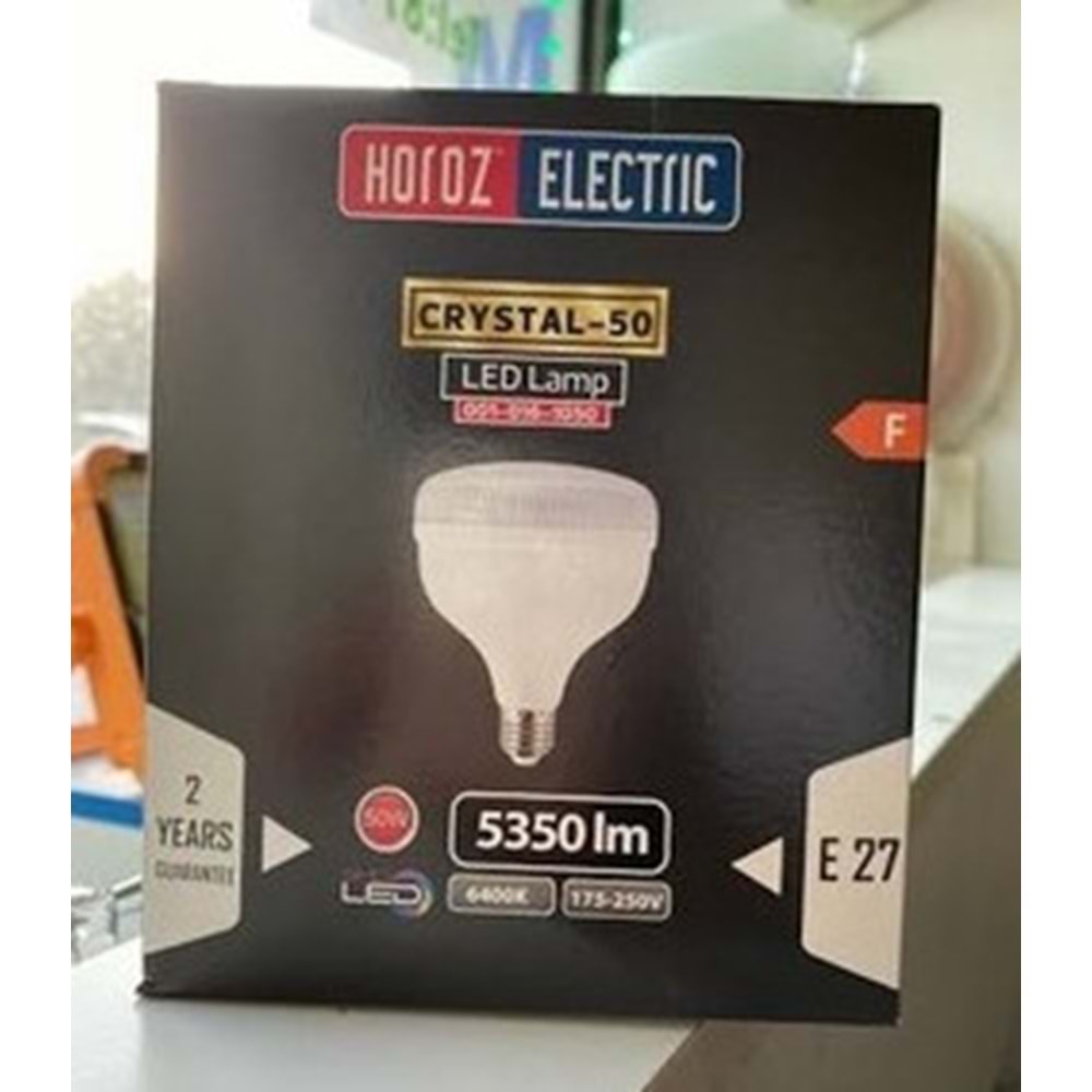 HOROZ KRİSTAL LED AMPUL 50W 0404 *30