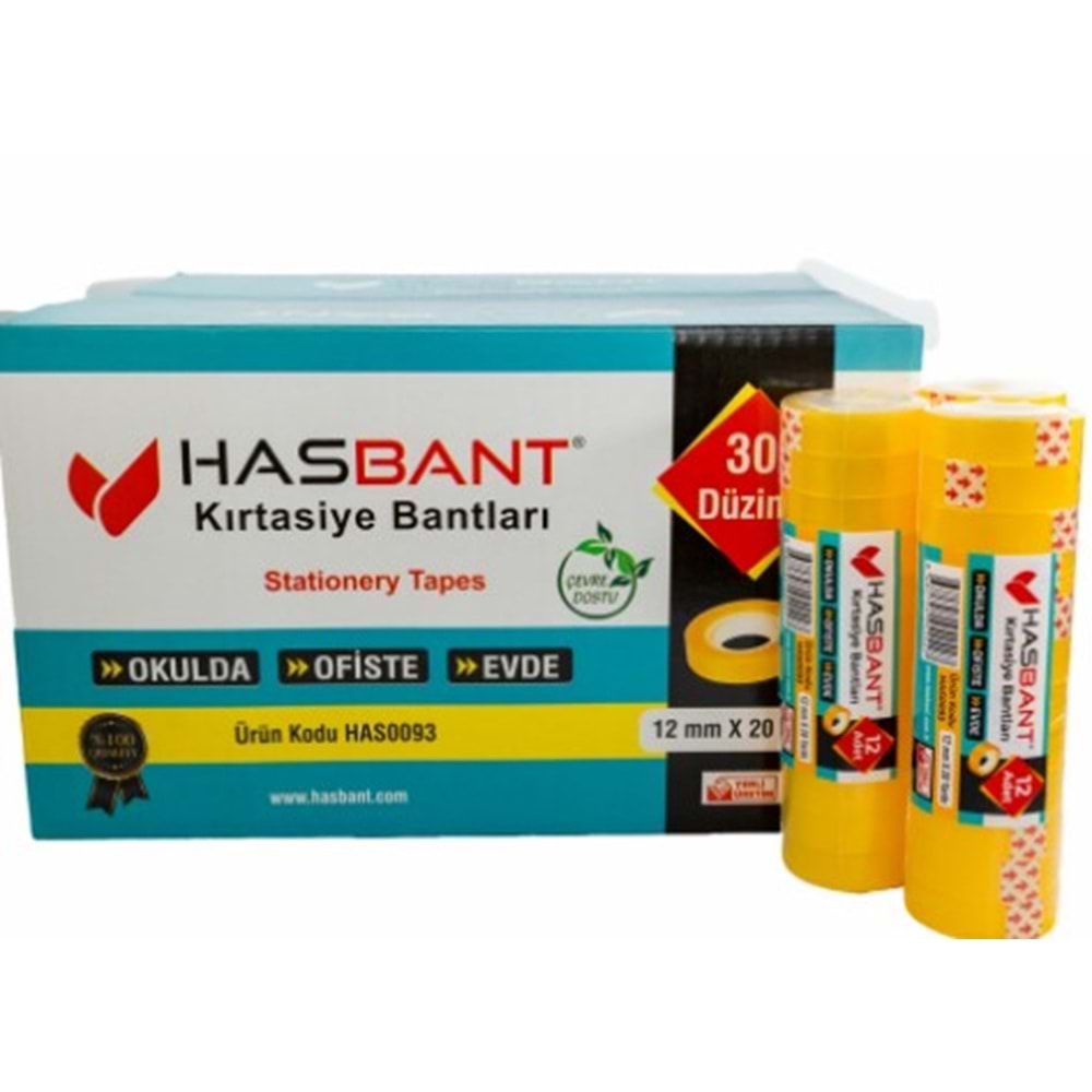 HASBANT KIRTASİYE BANDI HAS0093 20YRD 12Lİ *30