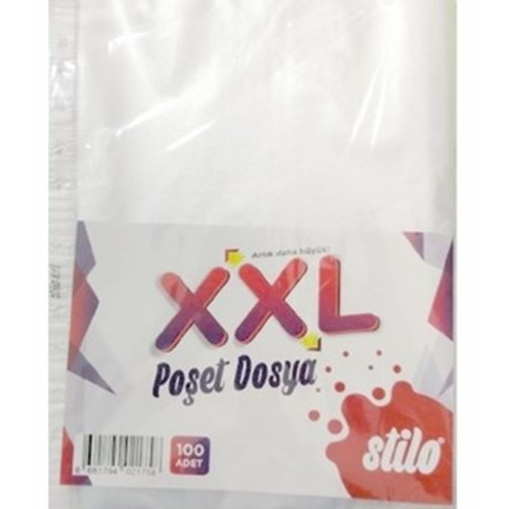 STİLO POŞET DOSYA XXL 1758 100LÜ *30