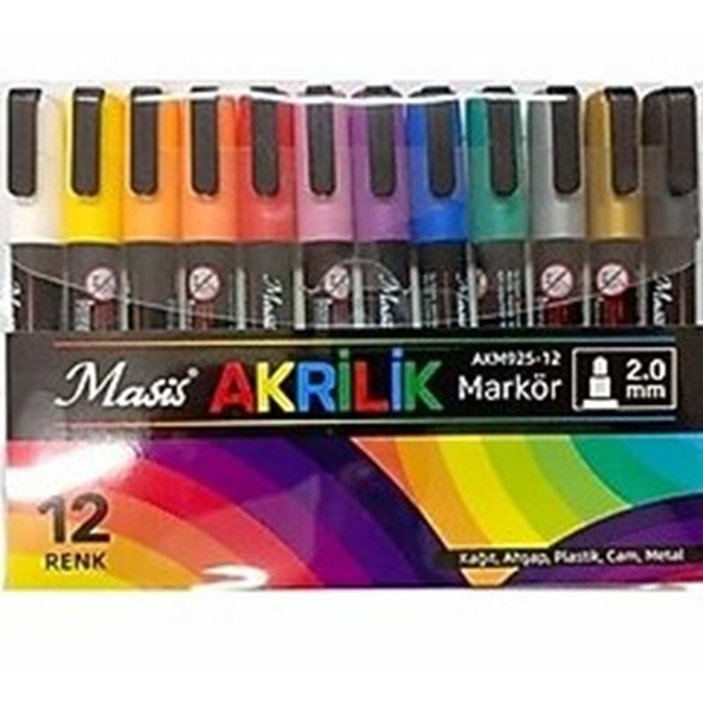 MASİS AKRİLİK KALEM AKM925-12 2799